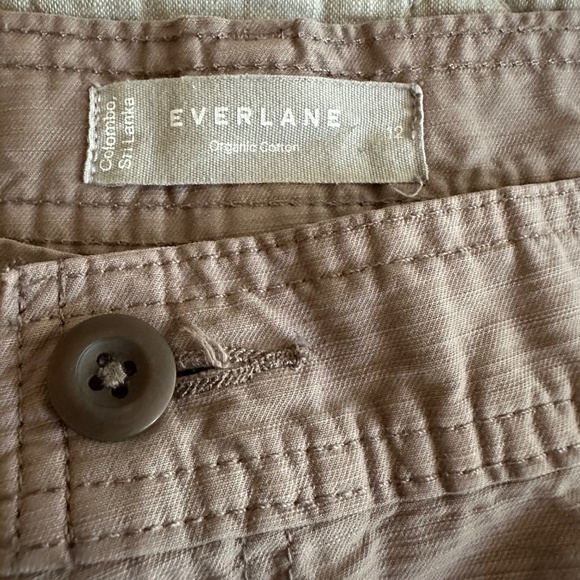 Everlane Barrel Leg Cropped Utility Pant - Taupe - Size 12 - Picture 3 of 7